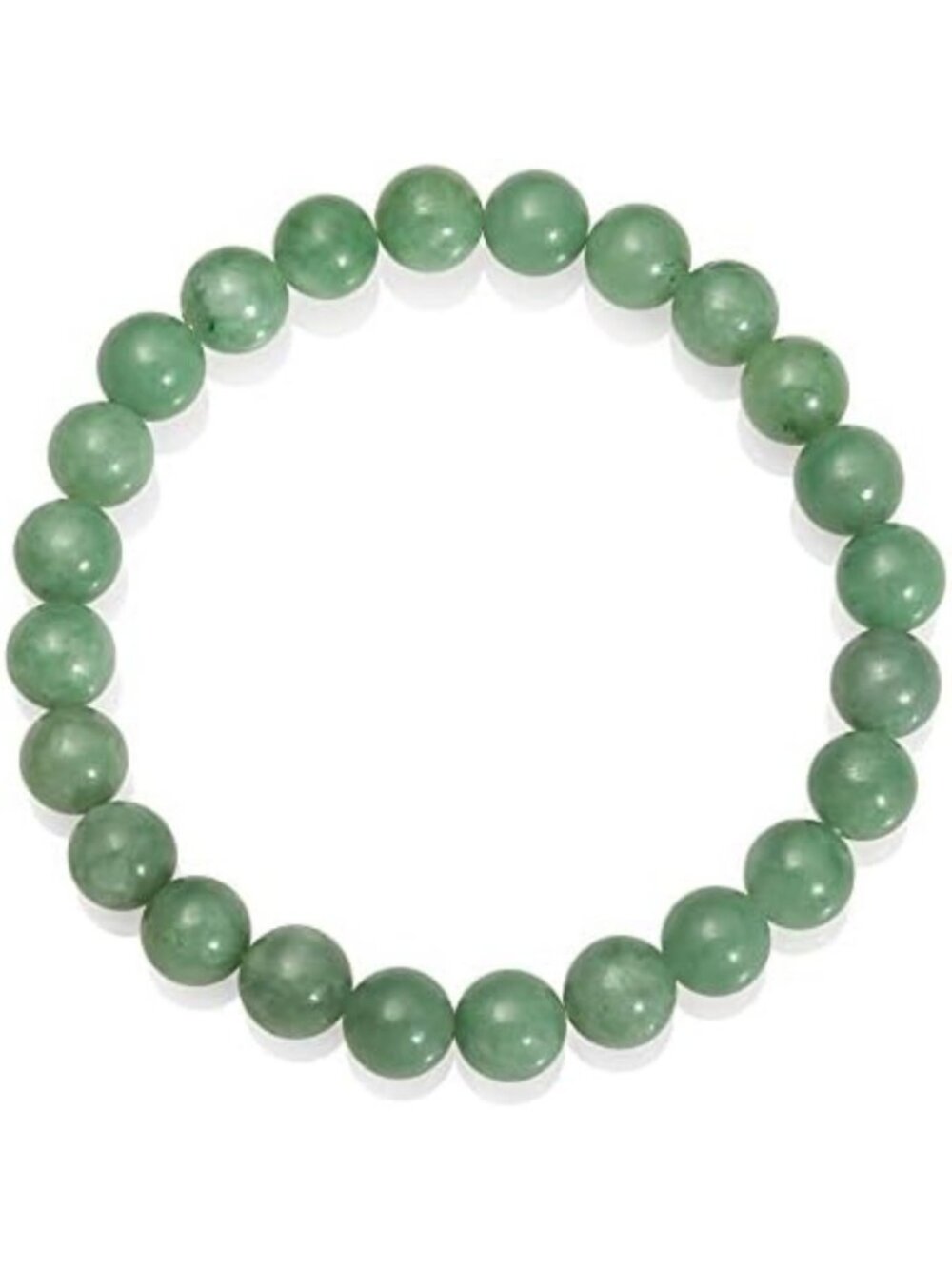 Natural Green Jade Good Fortune Stretch Bracelet for Women - Stylish & Unique